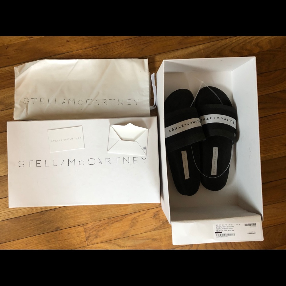 SOLD-STELLA McCARTNEY SLIDE SANDALS - Picture 2 of 8